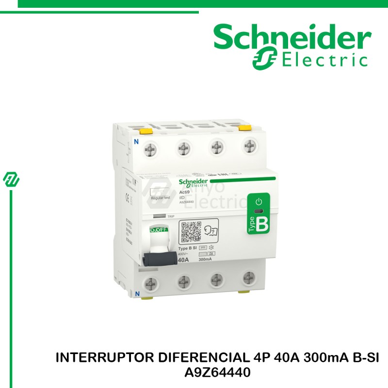 Interruptor Diferencial Tipo B 3P+N